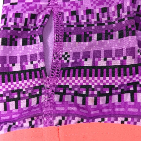 NIKE PRO-Dri-Fit Girl's Long Sleeve Side Neck 1/4 Zip Top-SIZE SMALL-Purple-Kids - Picture 9 of 14